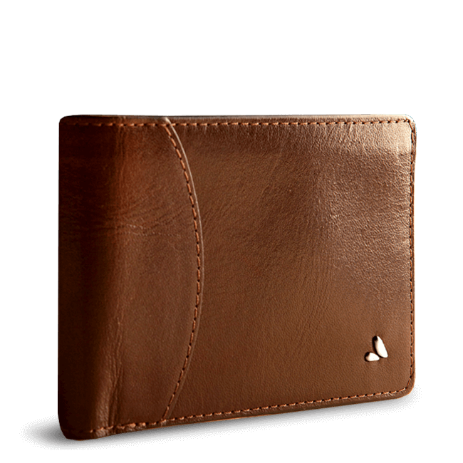 Udrydde Aubergine møl Dollar Leather Wallet - Vaja