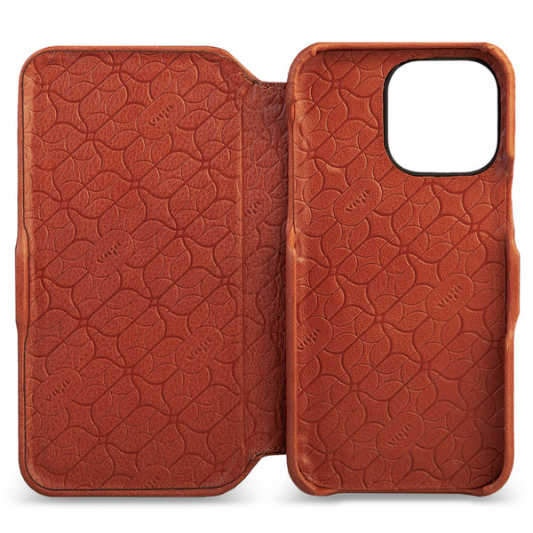 Folio iPhone 14 Pro Max leather case - Vaja