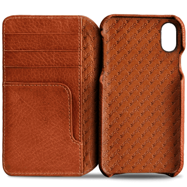 Wallet Agenda iPhone X / iPhone Xs Leather Case - Vaja