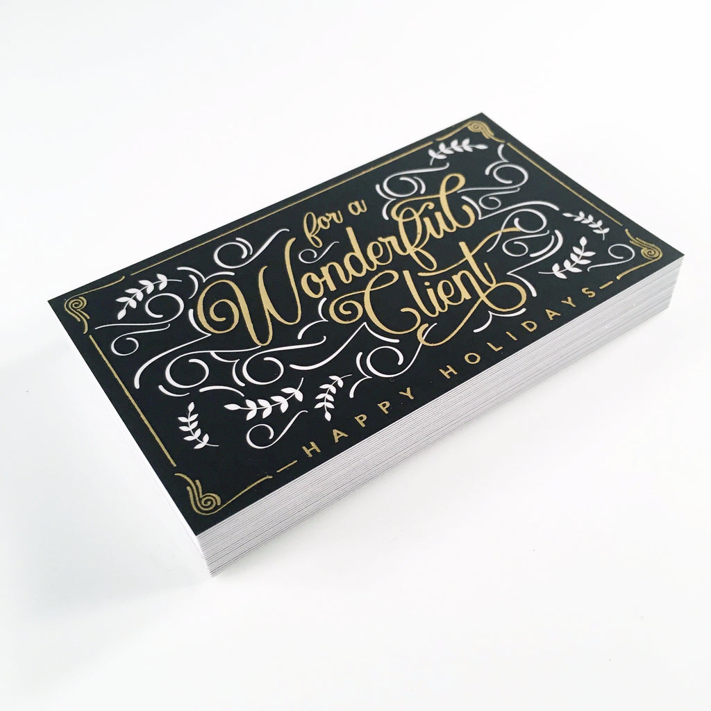 Gold Foil Gift Vouchers – The Salon Print Shop