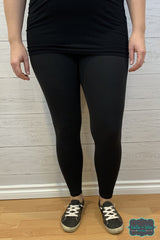 Grace and Lace Faux Leather Leggings - Black - Belle + Bliss Boutique