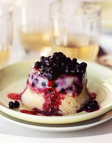 Huckleberry Lemon Pudding Cake Recipe