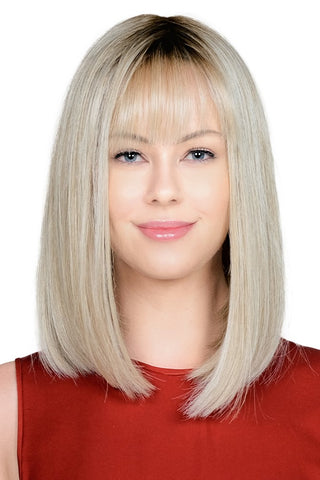 Belle Tress Honeybush - synthetic wig, heat friendly defiant style, wig with bangs, woman's wig
