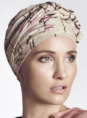 Christine Headwear - Azure Printed Turban #2105