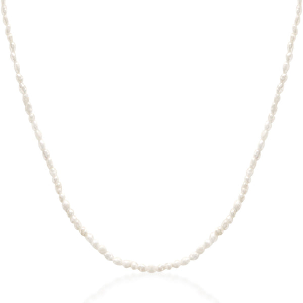 Classic Pearl Pendant Necklace in Pure 14k Gold – Violet and Mable