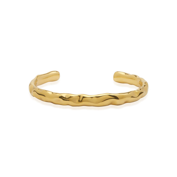 Stockholm Enamel Cuff Bracelet, Gold Leaf, by Evocateurr