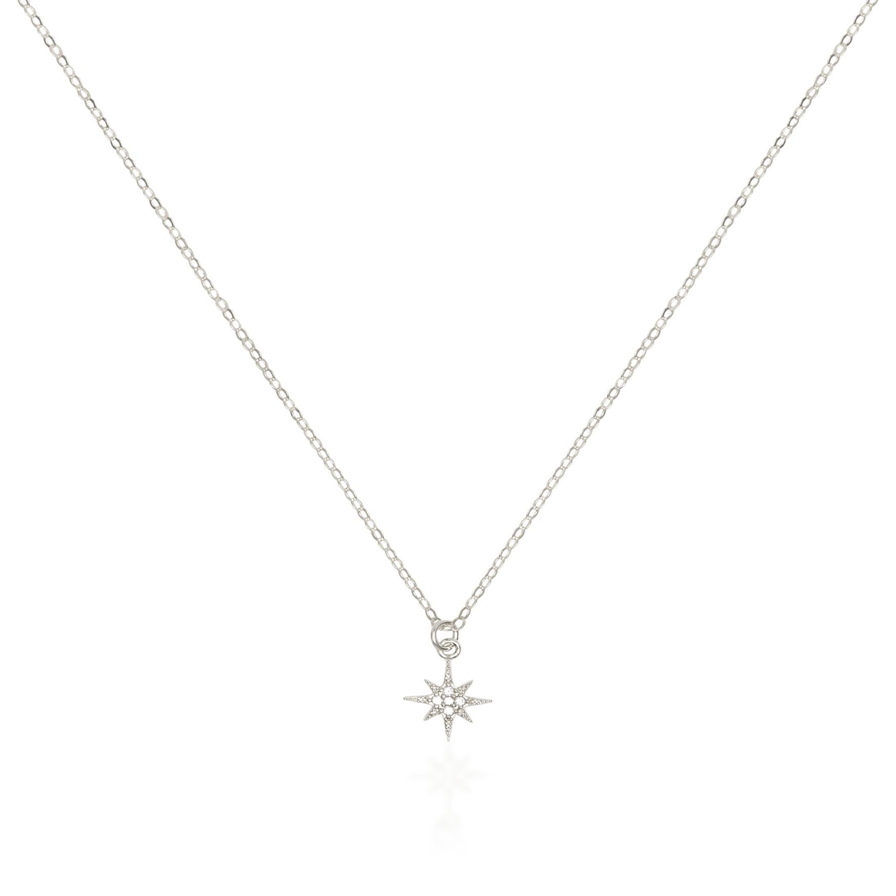 Silver North Star Necklace and Chain Choker - Set Of 2 Necklaces–  annikabella