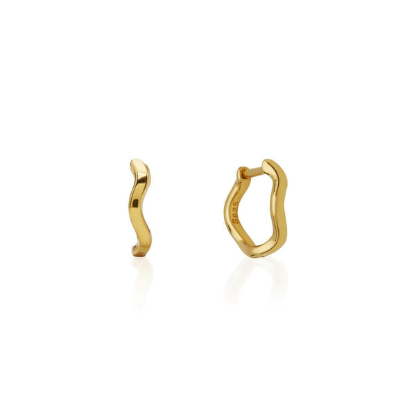 Wave Hoops Earrings S00 - Accessories