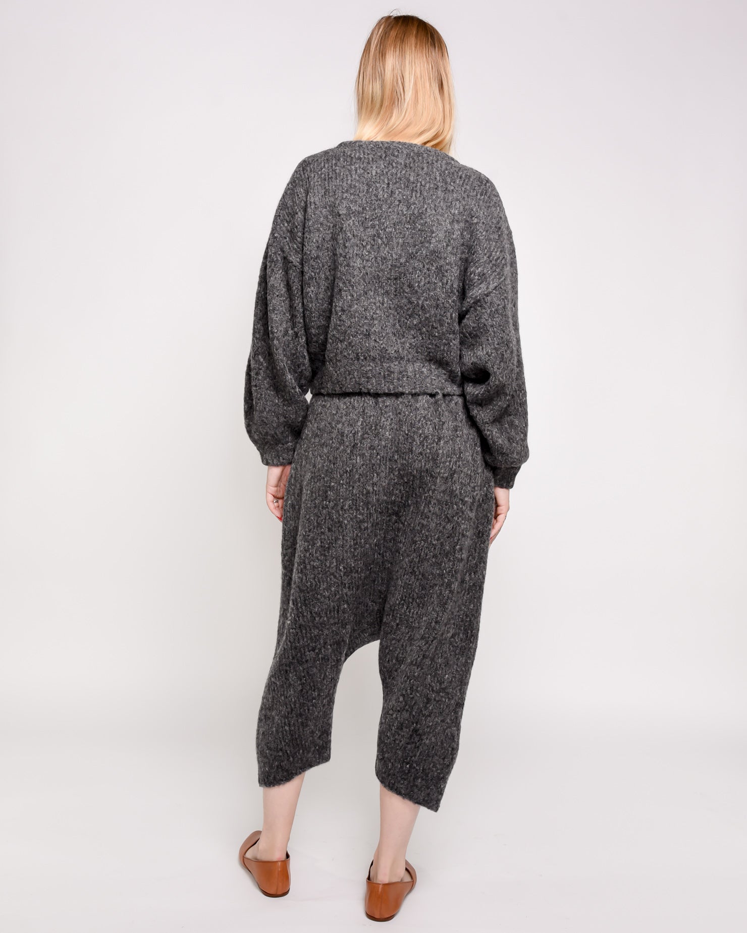 Kiko knit pants in charcoal