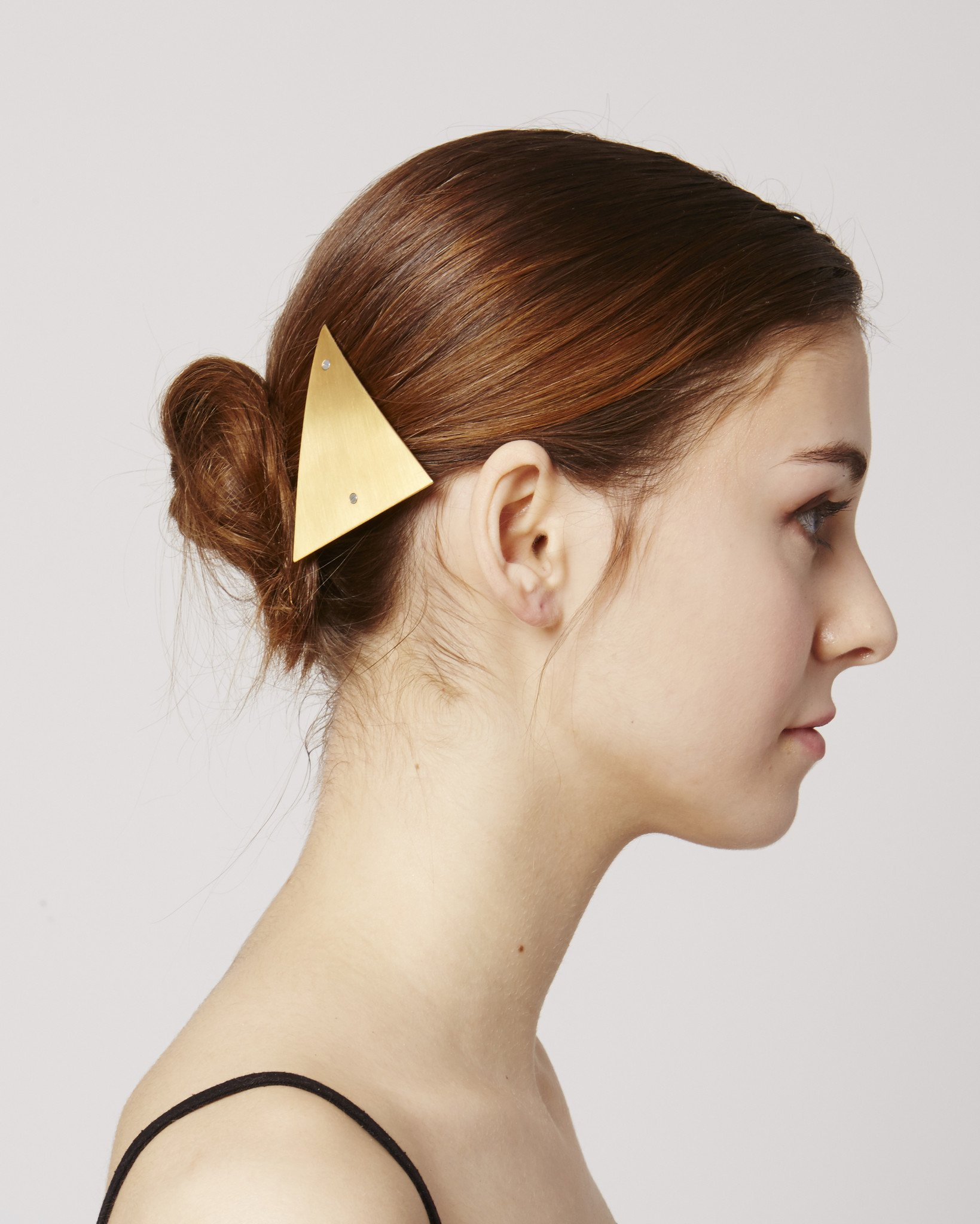 Hair clip HC03 in shiny gold