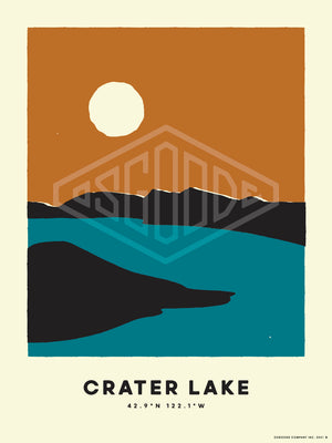 CRATER LAKE PRINT