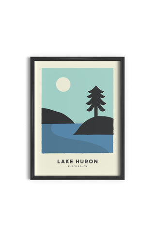 WAHWASHKESH LAKE PRINT