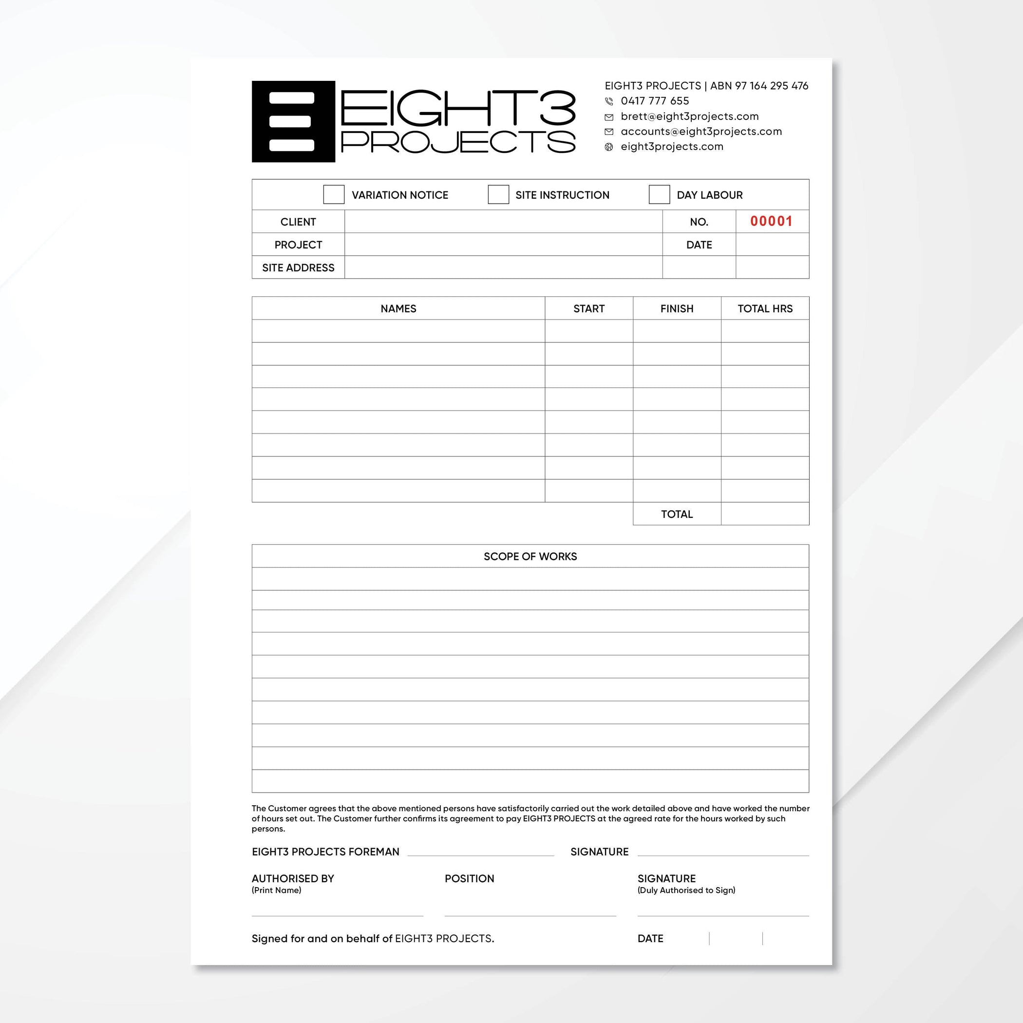 customized invoice book with carbon copy