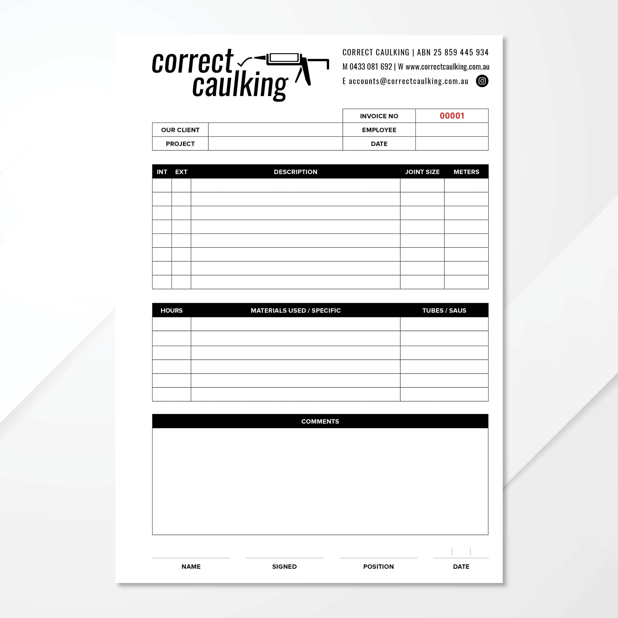customized invoice book with carbon copy