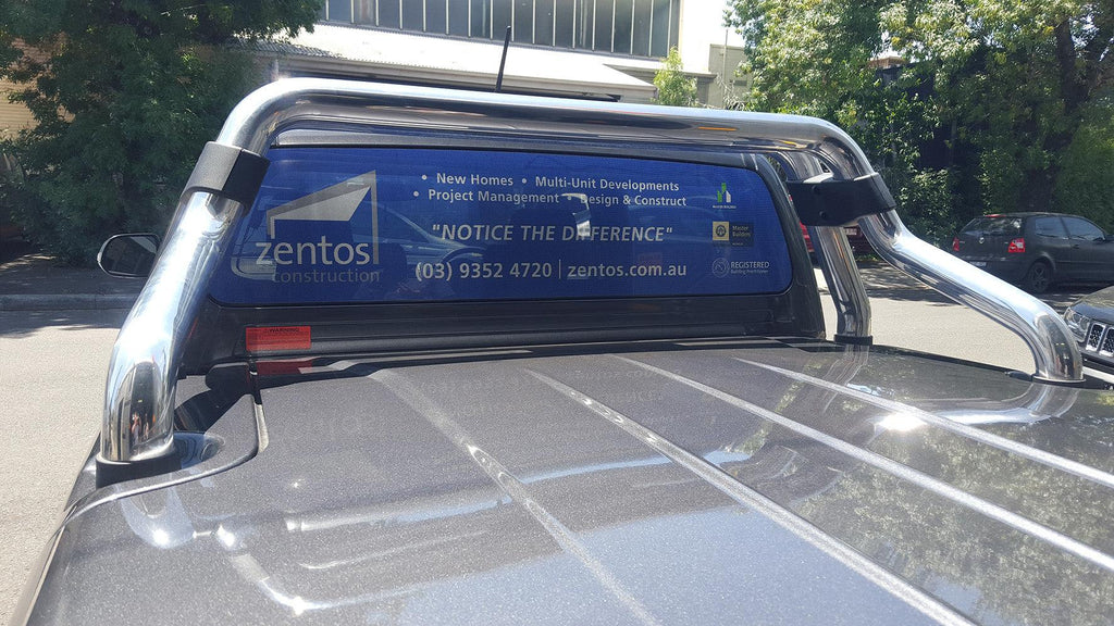 One-Way Vision Rear Window Graphic for Tradies - Tradie 