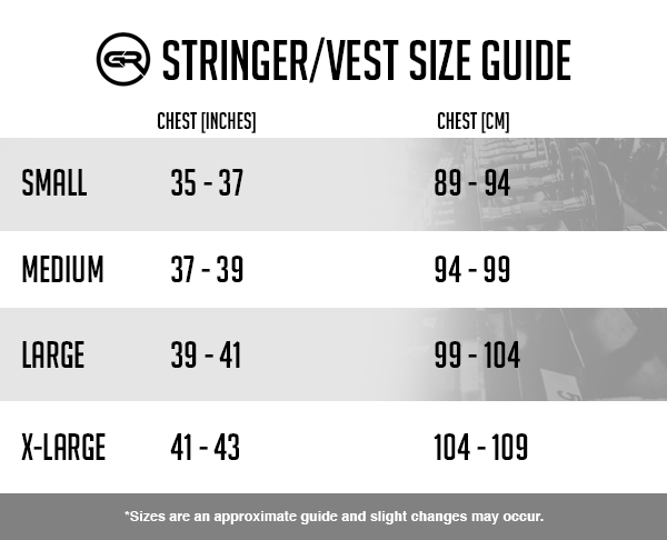 Stringer size guide