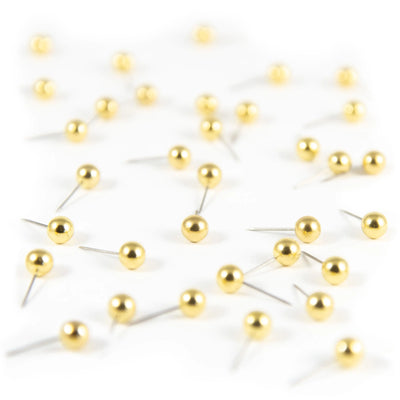 Map Push Pins: Luxury Gold - Metallic Finish