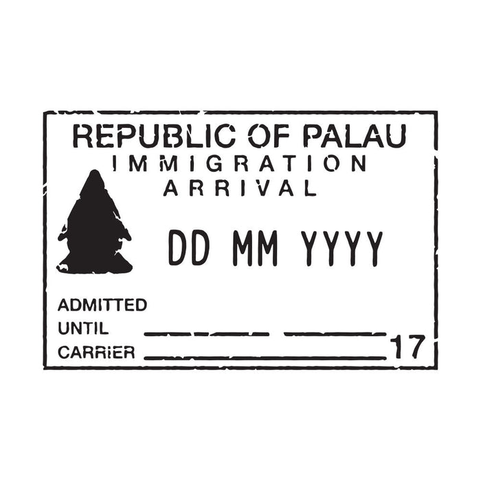 Passport Stamp Decal Palau Freeshipping Conquest Maps Llc 3334