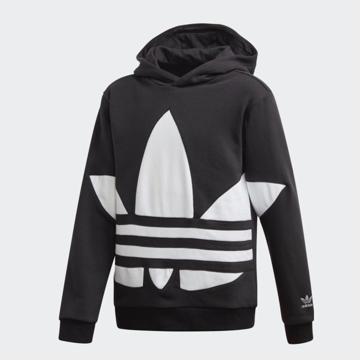 youth adidas trefoil hoodie