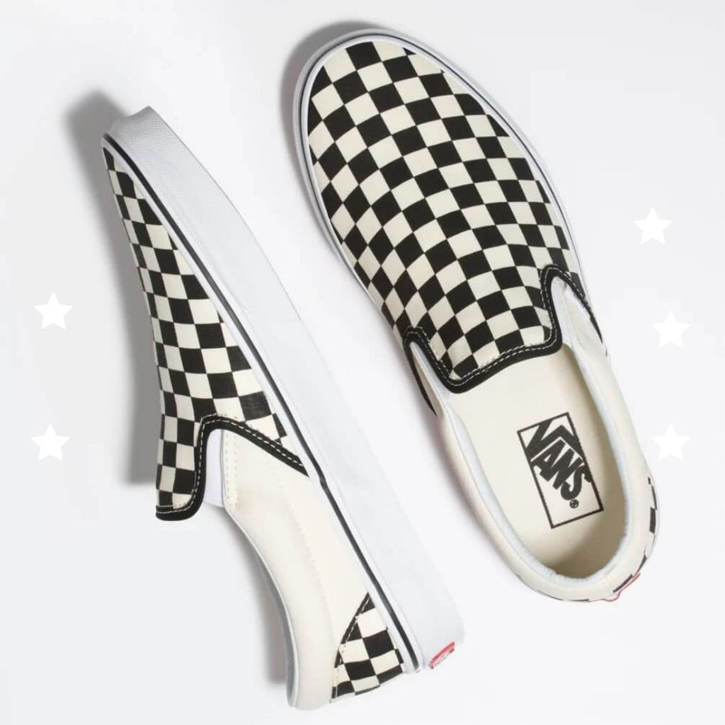 vans bees checkerboard