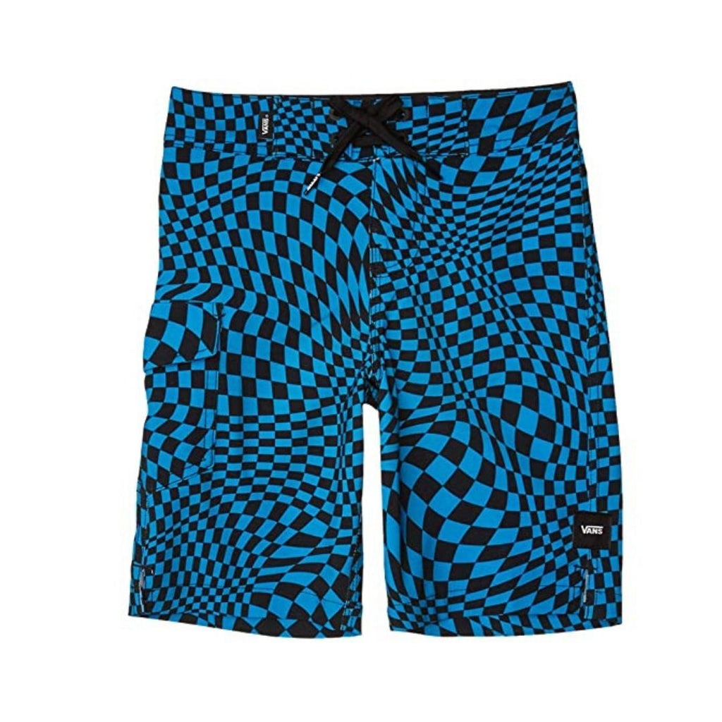 vans checkerboard swim trunks