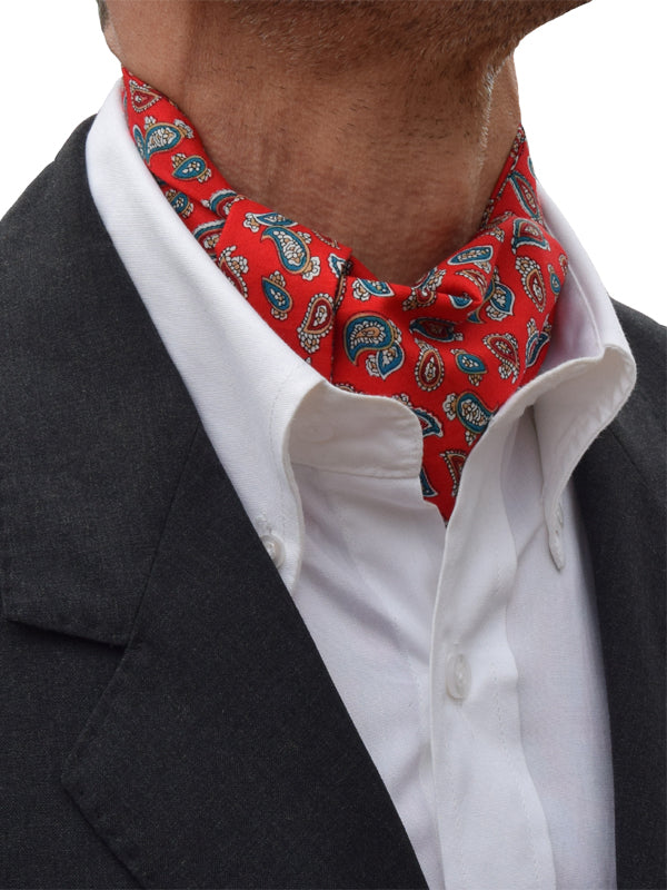 The Dapper Cravat Red Paisley Cravat & Handkerchief—Lammy Man Ska, Mod ...