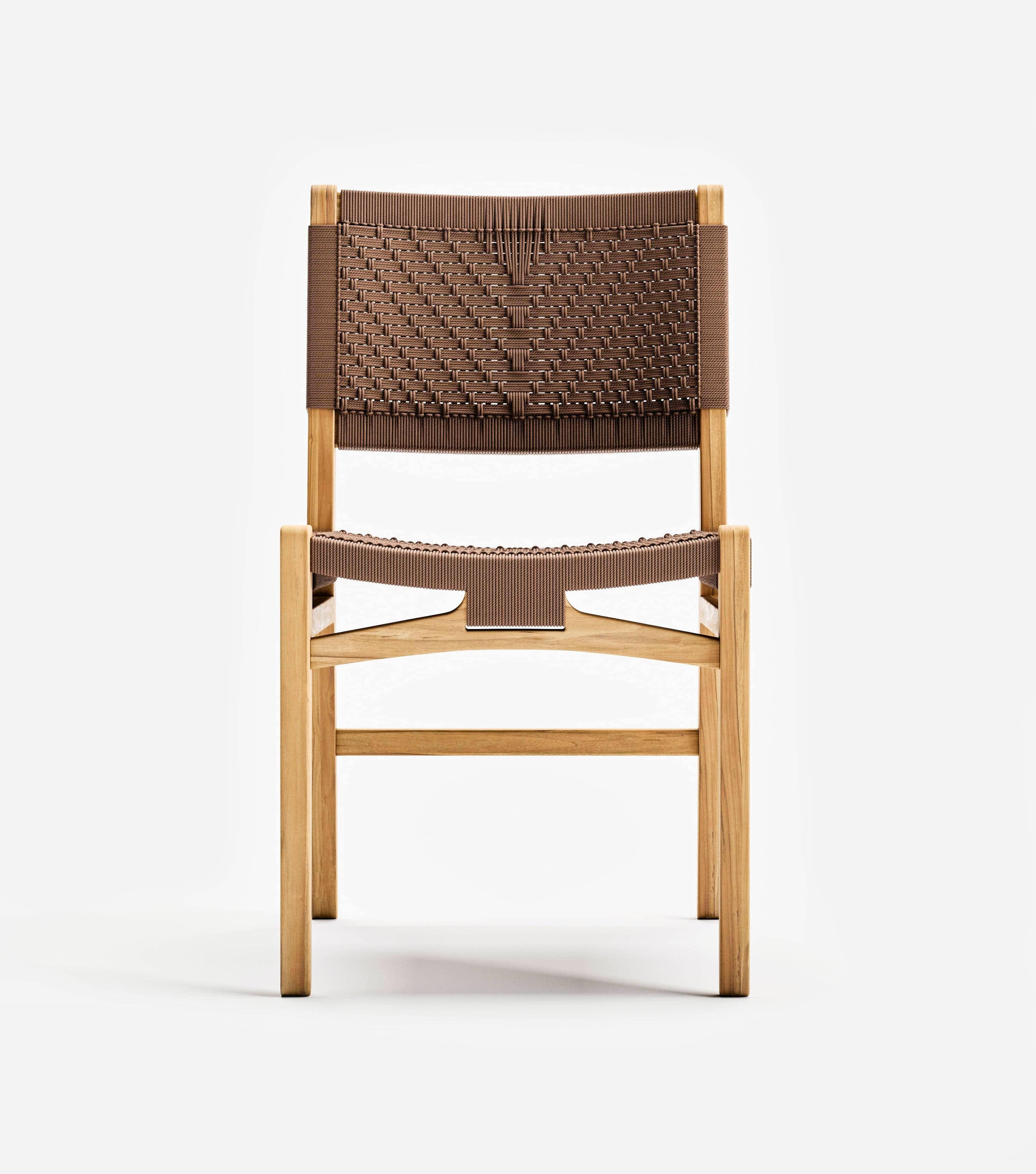 Chontales Dining Chair | Chocolate V Braided Cord