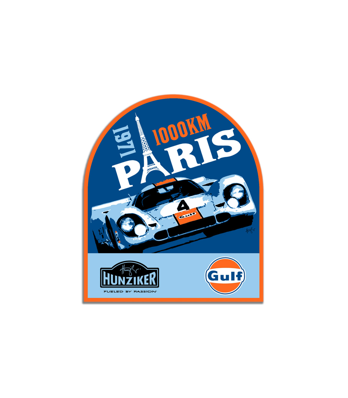 Gulf Racing 1971 Paris 1000KM Art Sticker – HUNZIKER