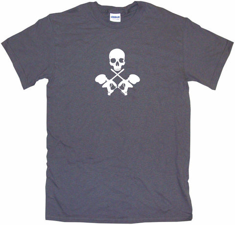 Crossed Paintball Guns with Skulls Tee Shirt – 99 Volts