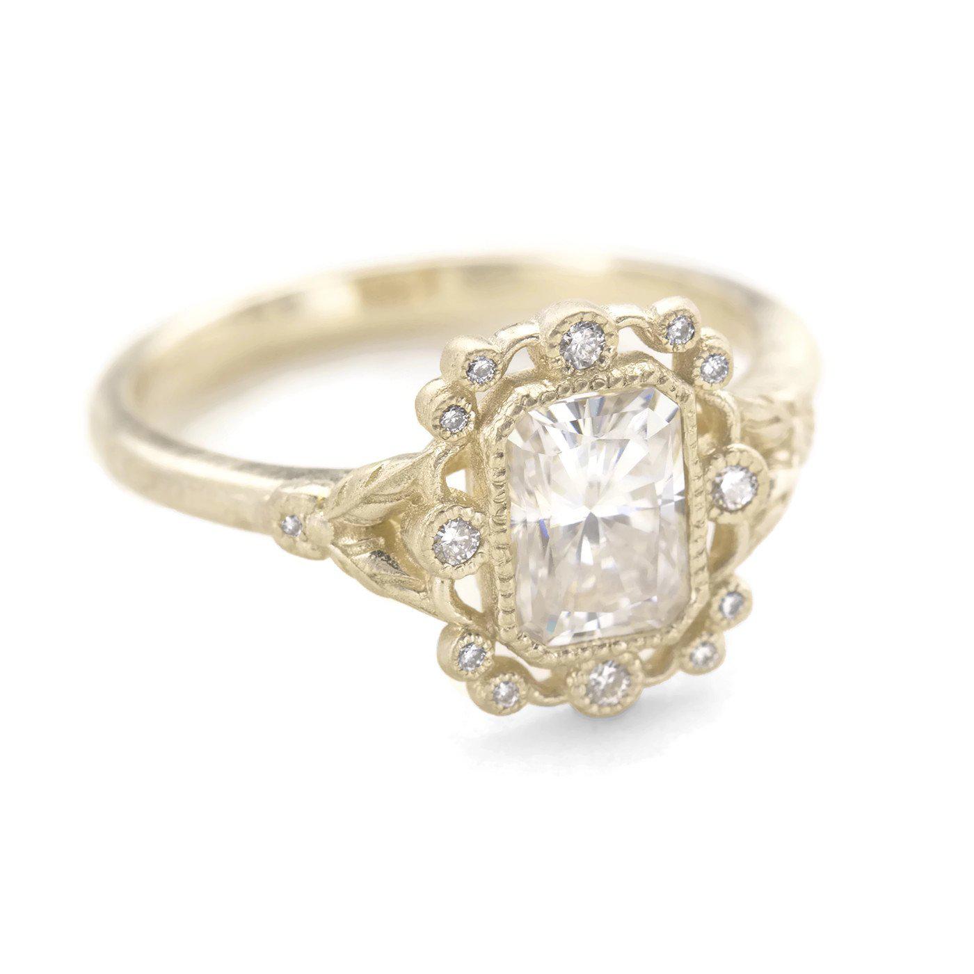 Mirabelle Diamond Bohemian Engagement Ring - Poetry of Luxe Jewelry