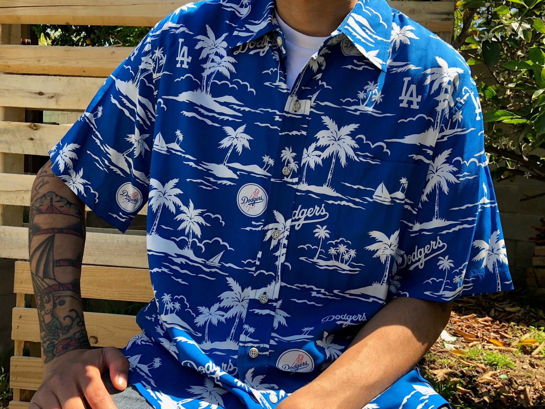 dodgers aloha shirt