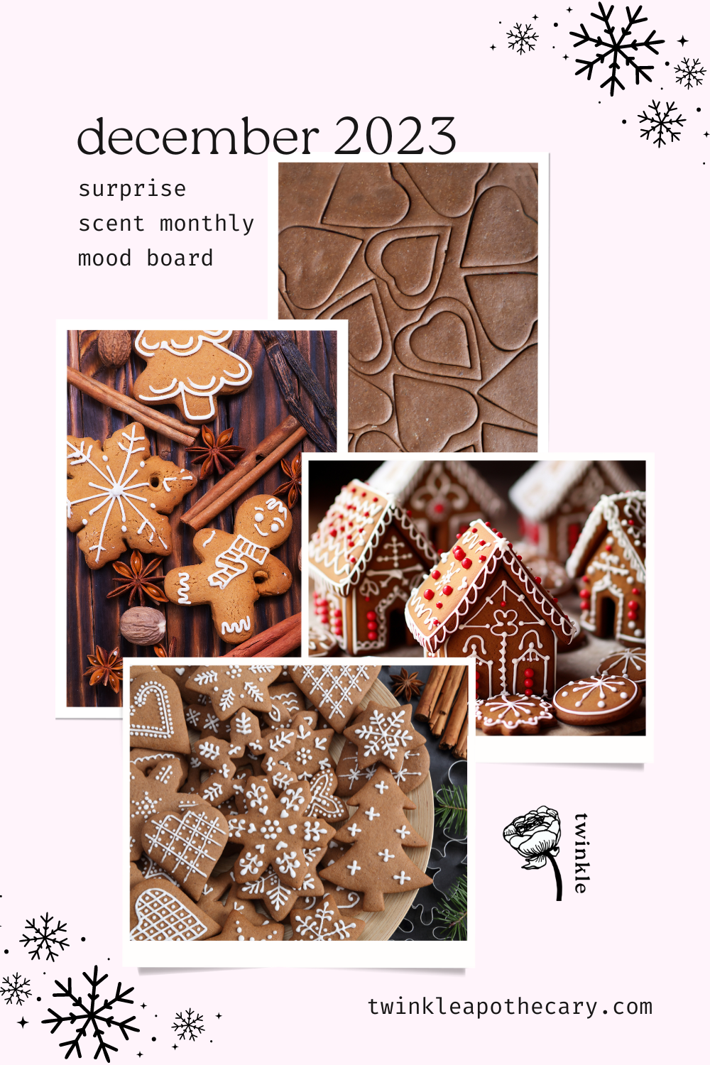 December Surprise Scent Monthly Mood Board