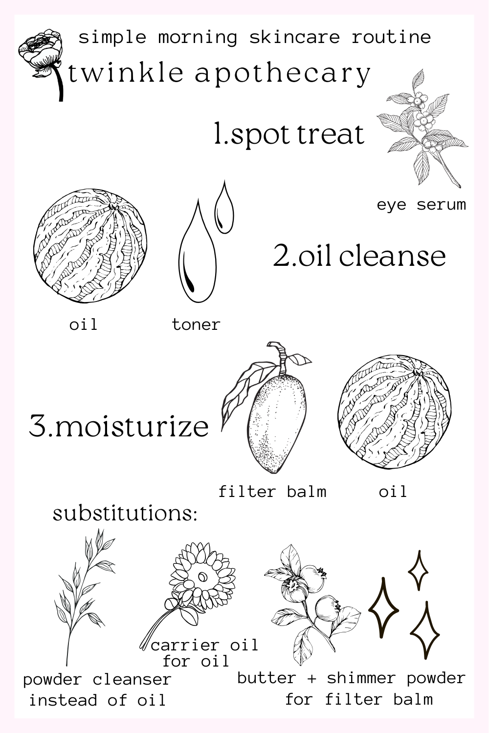 simple morning skincare routine twinkle apothecary