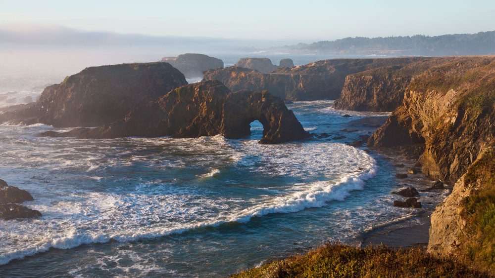 cliff and ocean