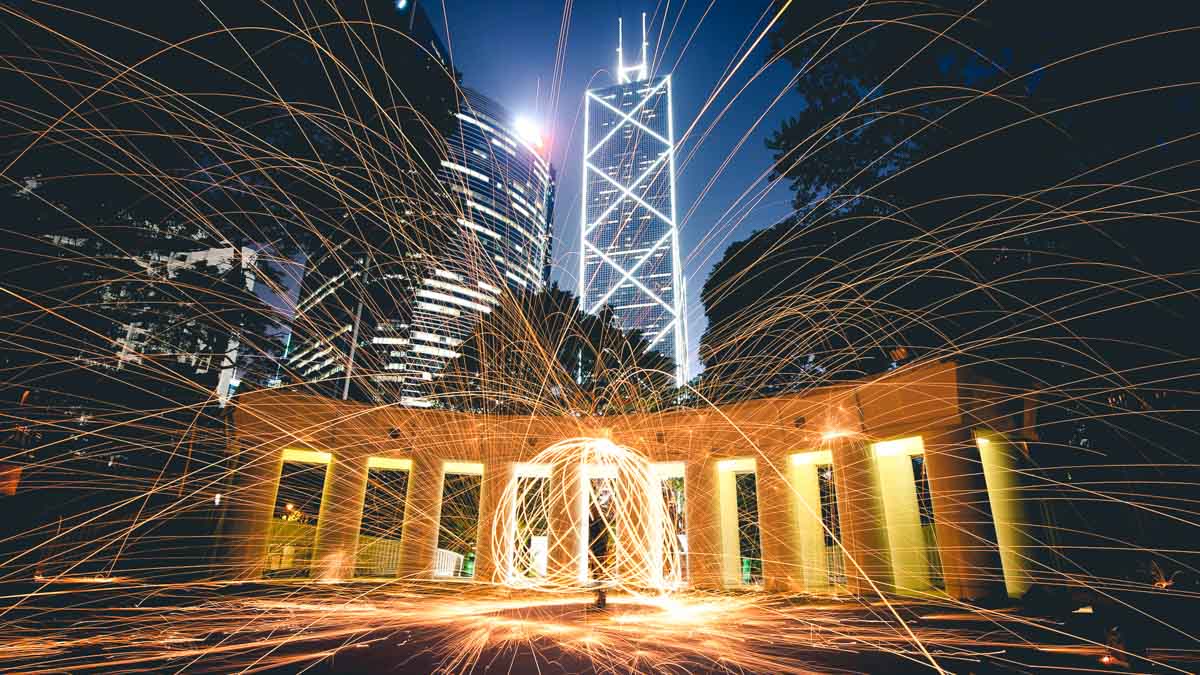 Spettacolo di luci di Hong Kong