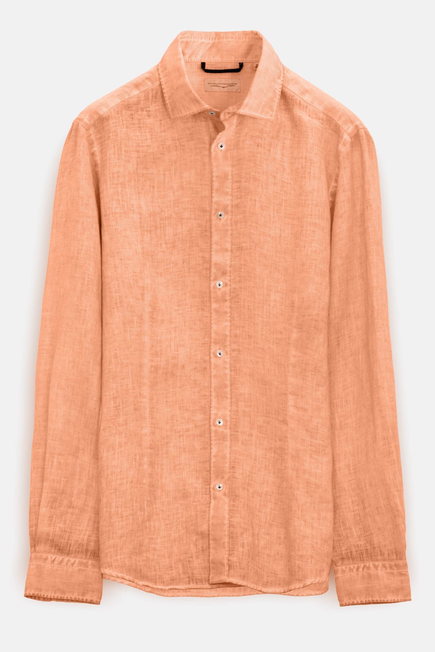 Uniqlo Peach Orange 100% Premium Linen Button Up Shirt Size S