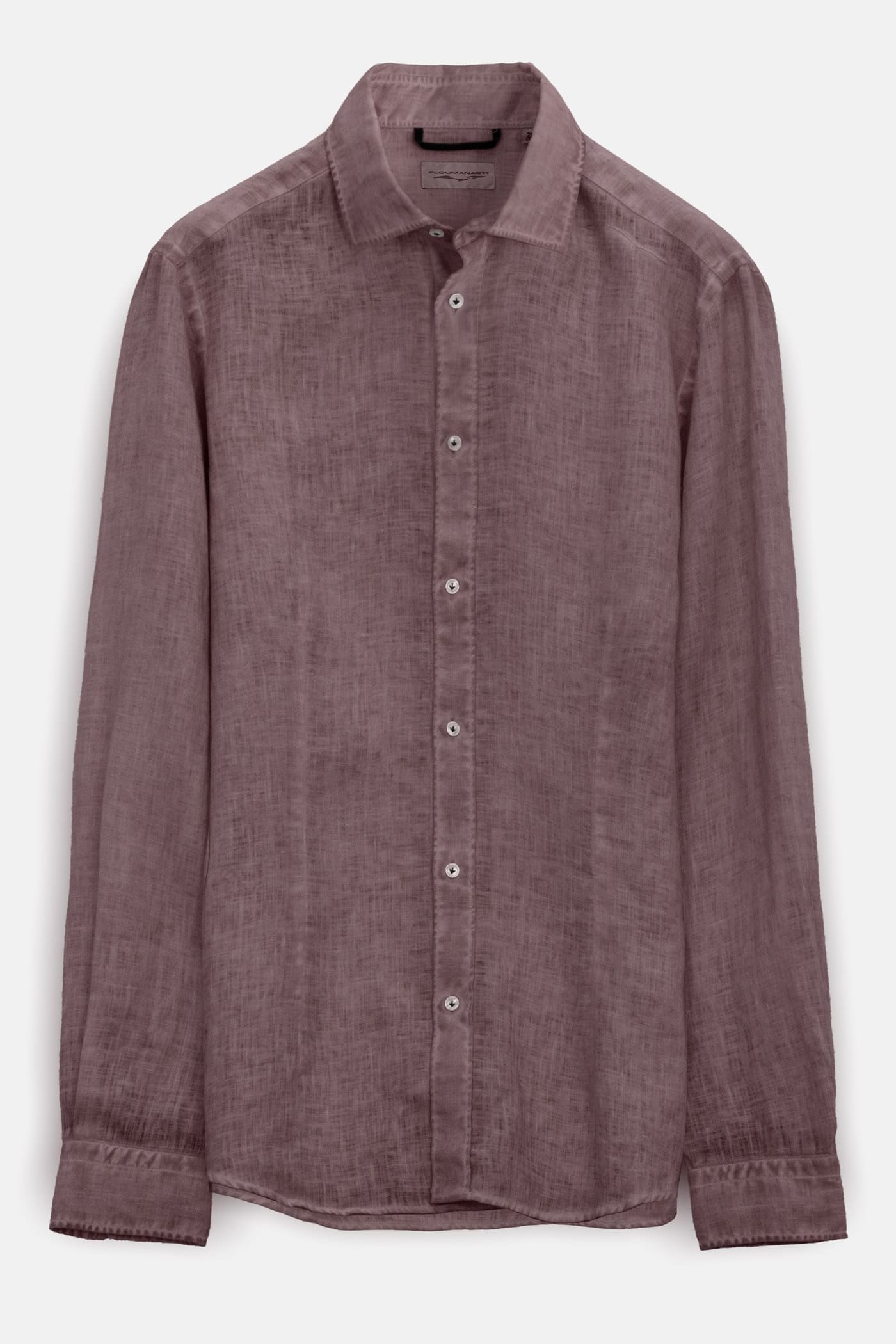 Slim Fit Spread Collar Linen Shirt - Lavezzi