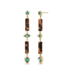 Palace Tiger Eye Drop earrings.