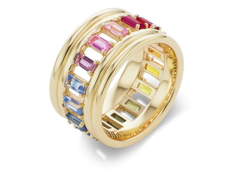 Revival Column Ring Rainbow