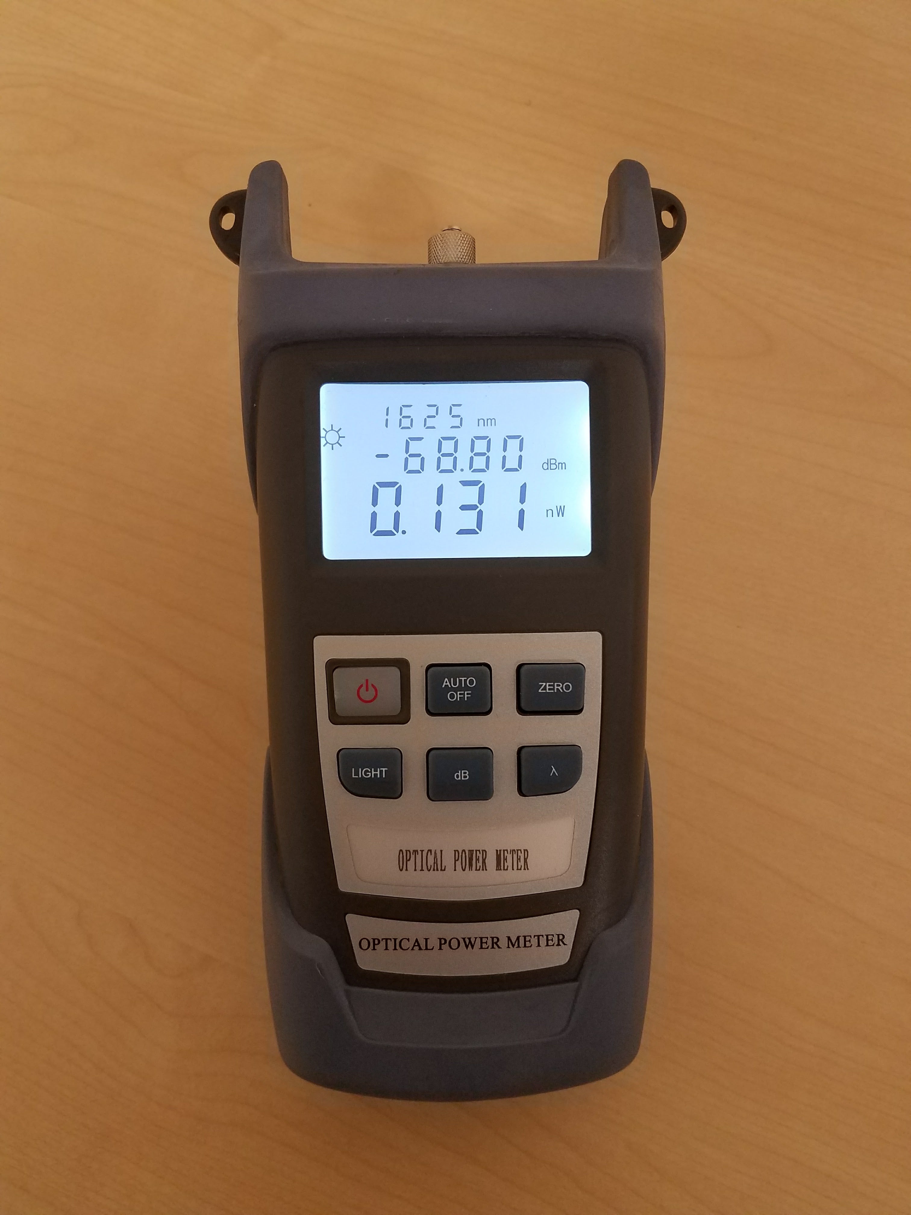 Hand Held Power Meter - 0.01dB Resolution, Calibrated at 850/980/1300 ...