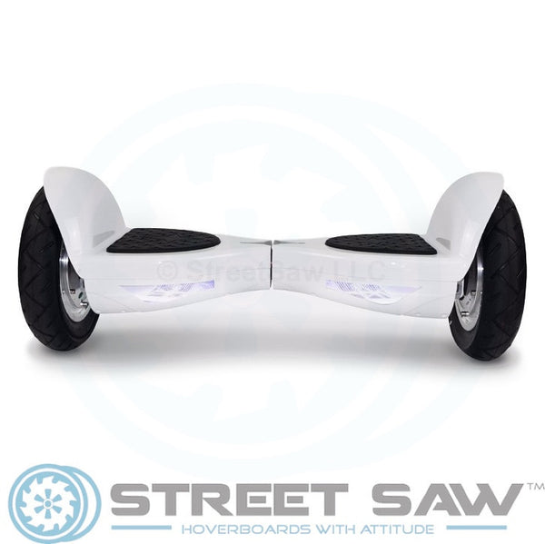 White Hoverboard for Sale with Bluetooth Kids Skywalker StreetSaw