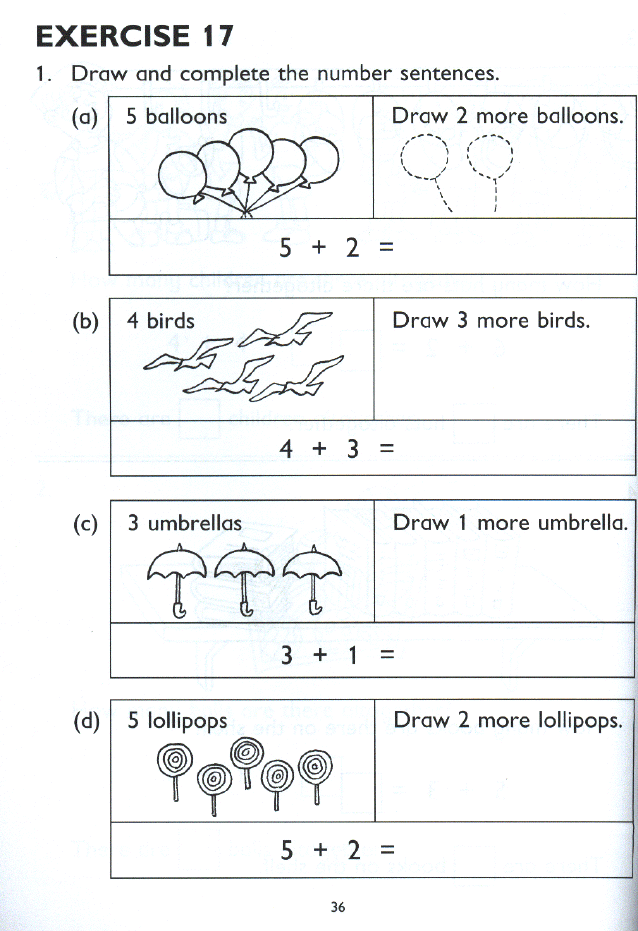Free Printable Singapore Math Worksheets Grade 1