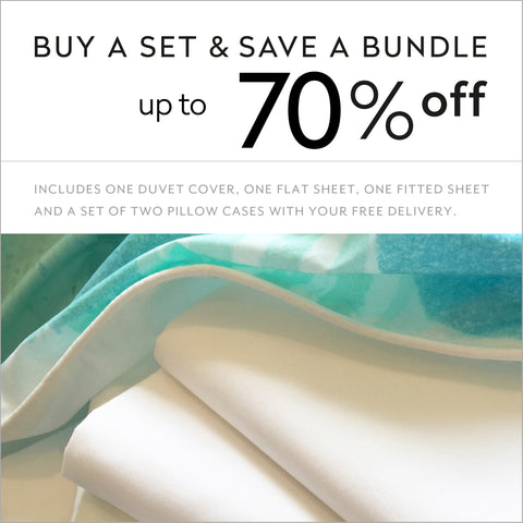 duvet cover Paradisus abstract painting water blue up to 70% off