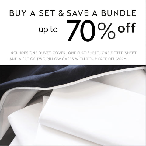 duvet cover Penguin Love typography white Love on black Egyptian cotton up to 70% off