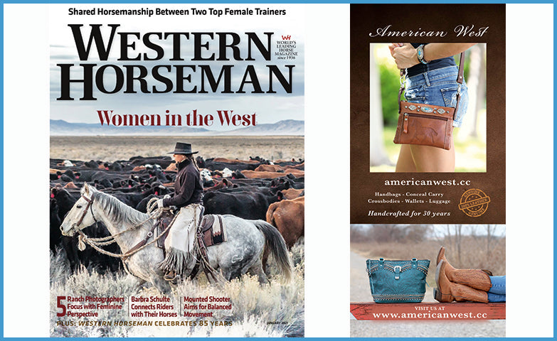 Ad in Western Horseman January 2021 issue.