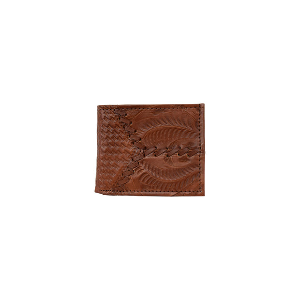 Men's Designer Brown Leather Bifold Wallet