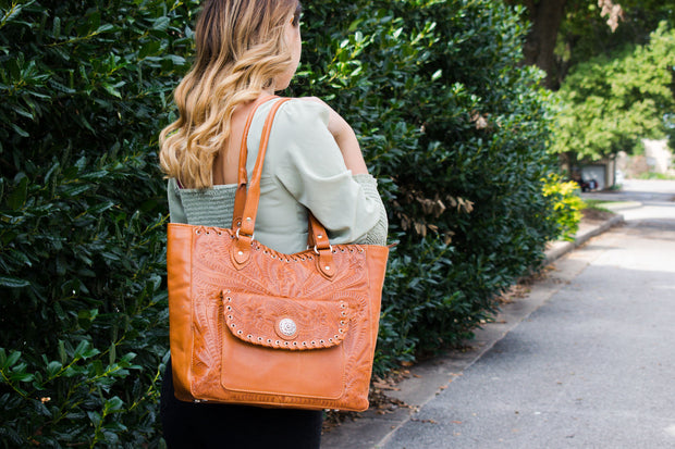 Annie Tooled Tote