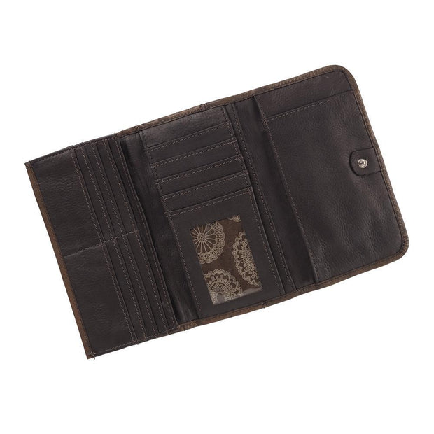 Harvest Moon Ladies' Tri-Fold Wallet – American West Handbags