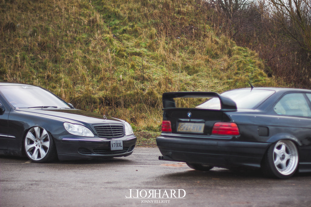 Mercedes S500 BMW E36 BBS RF Airlift suspension Air ride