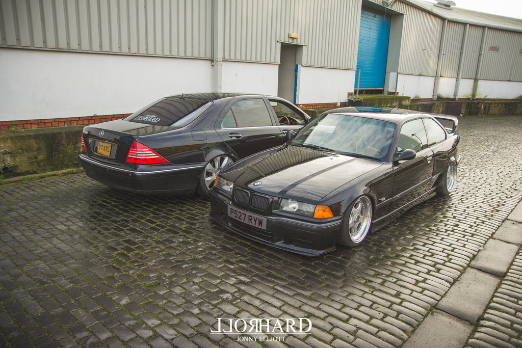 Mercedes S500 BMW E36 BBS RF Airlift suspension Air ride